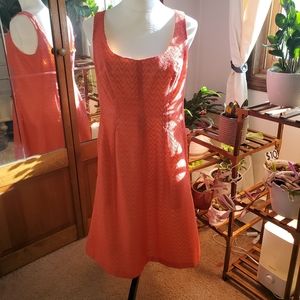 Mid length Nine West size 12 coral dress